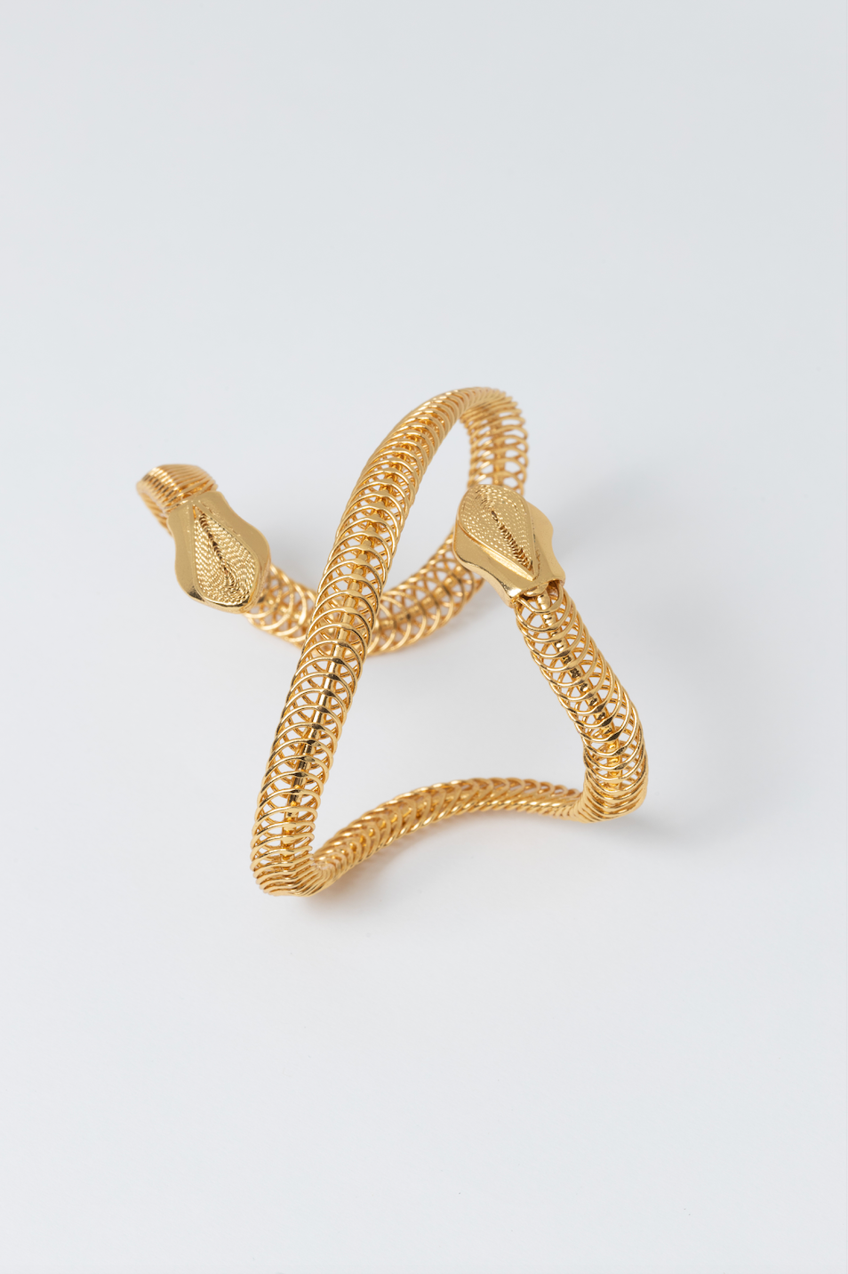 Sacred Snake 8 Cuff Bracelet - Gold