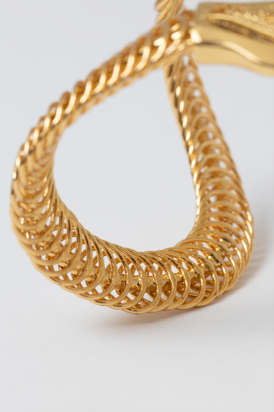 Sacred Snake 8 Cuff Bracelet - Gold