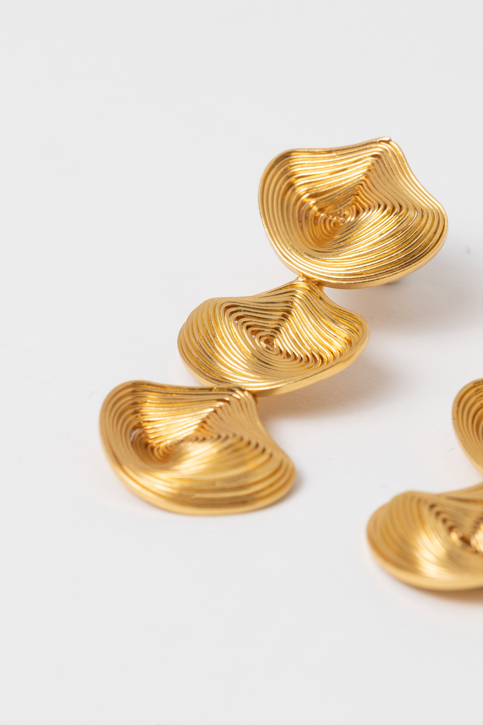 Pendientes Kamakay Triple Drop S - Oro