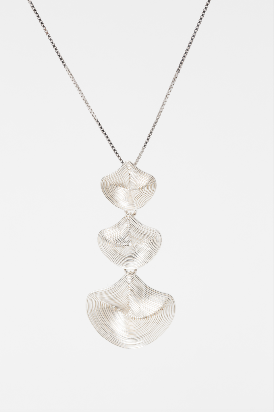 Colgante triple clásico Kamakay - Plata